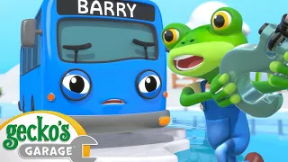 Frozen Lake Rescue!! | Gecko's Garage 3D | Robot Cartoons for Kids | Moonbug Kids