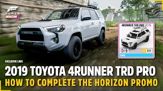 2019 TOYOTA 4RUNNER TRD PRO | How to complete the Horizon Promo Photo | Forza Horizon 5