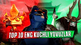 Kung Fu Panda Multfilimidagi Top 10 eng Kuchli Yovuzlar