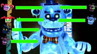 FnaF AR Counter Jumpscares ANIMATED WITH Health BARS Challenge