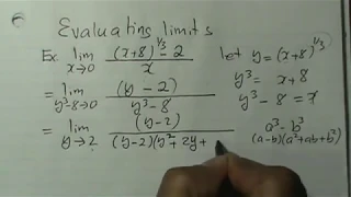 Evaluating Limit using change of variable