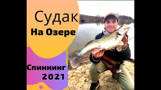 Рыбалка .Судак весной на озере. Судак на грушку.