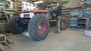 FJ40 Buggy 4 wheel steering, first test