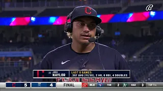 Josh Naylor on his clutch go-ahead homer in the 9th