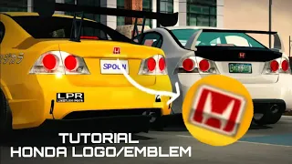 Realistic HONDA LOGO EMBLEM Tutorial   For Apple & Android User   Car Parking Multiplayer