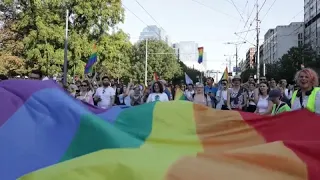 Hundreds attend Belgrade's Pride march in Serbia