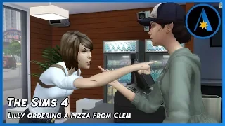 The Sims 4 - Lilly Ordering A Pizza From Clementine | The Walking Dead Telltales