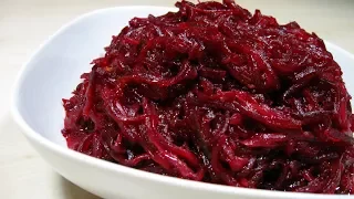 СВЕКОЛЬНЫЙ  САЛАТ за 5 минут / Обалденно Вкусный, Попробуйте не Пожалеете / beetroot salad