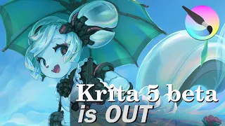 Krita 5 beta is finally OUT! | free brushes for testing