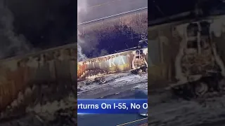 Turano bread truck carrying hamburger buns goes up in flames in Chicago