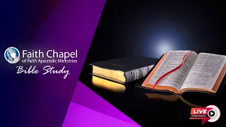 May 1, 2024 Wednesday Bible Study [Bishop Garfield Daley] "The Spirits of The Ages"