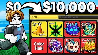 $10,000 Account But I Am Level 1 In Blox Fruits (Roblox)