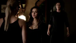 TVD 4x21 - Katherine arrives at Damon and Stefan's house to torture Elena | HD