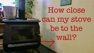 How close can my wood stove be to the wall?