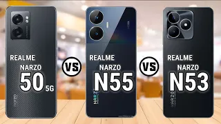 Realme Narzo 50 5G Vs Realme Narzo N55 Vs Realme Narzo N53  #Trakontech.