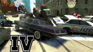 GTA IV - Crashes, Bailouts, Ragdolls & Fails Compilation #43 [1080p]