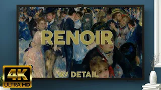 AUGUSTE RENOIR | 4K HD Vintage Art TV | Impressionist Art Slideshow | Painting Screensaver w/ Detail