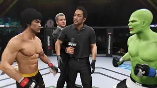 Bruce Lee vs. Mask (EA Sports UFC 2) - CPU vs. CPU - Crazy UFC 👊🤪