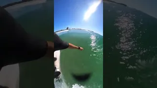 Person Goes Surfing With Old Nose-cut Surfboard - 1396270-1