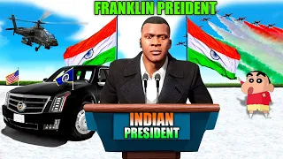FRANKLIN is NEW PRIME MINISTER in GTA 5 | SHINCHAN and CHOP