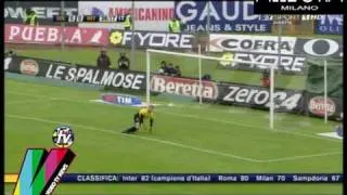 SIENA-INTER 0-1 - AMPIA SINTESI GOL MILITO SCUDETTO CAMPIONI D'ITALIA - 16-05-2010