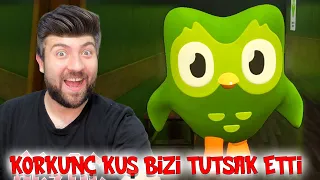 KORKUNÇ KUŞ BİZİ TUTSAK ETTİ | DUOLINGO HORROR GAME TÜRKÇE |  HAN KANAL KÜBRA NİSA