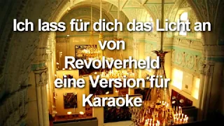 Ich lass für dich das Licht an (Karaoke)