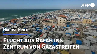 Angst vor Rafah-Offensive treibt Menschen nach Deir al-Balah | AFP