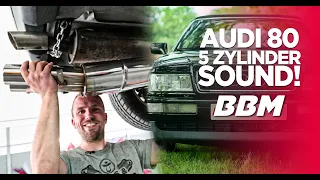 Mehr 5 Zylinder Sound! | Audi 80 Cabrio Fox Abgasanlage | by BBM Motorsport