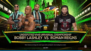 bobby lashley vs roman reigns undisputed championship match full match highlights money inthe bank