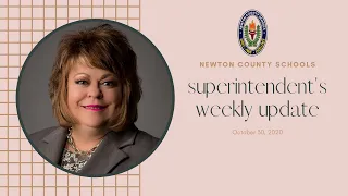 Superintendent Samantha Fuhrey's Weekly Update-October 30, 2020