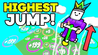 I Glitched HIGHEST JUMP USING A POGO STICK I Landed In HEAVEN On Roblox