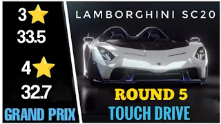 Asphalt 9 LAMBORGHINI SC20 Grand Prix Round 5 Touch Drive 3 star 4 star