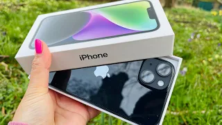 iPhone 14 unboxing ASMR [2minutes only)