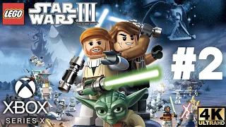 LEGO Star Wars III: The Clone Wars Gameplay Walkthrough Part 2 | Xbox Series X|S, Xbox 360 | 4K