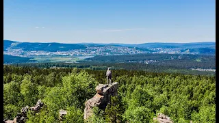 Панорамный вид с одной из скал "Семибратки" Златоуст (Июнь 2020)