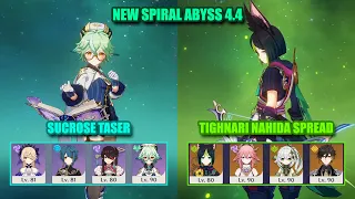 C0 Tighnari Nahida Spread & C6 Sucrose Taser | Spiral Abyss 4.4 | Genshin Impact