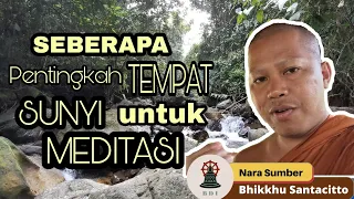 SEBERAPA PENTING TEMPAT SUNYI UNTUK BERMEDITASI? I Bhikkhu Santacitto #agamabuddha #tipitaka