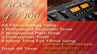 Boss GT-100 Indian Patches | Film Songs | Tone Bundle