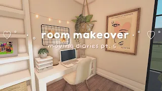 ♡ moving diaries pt. 5 | ultimate bedroom makeover! | bloxburg roleplay 🌸