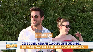 Özge Gürel, Serkan Çayoğlu çifti Ahmet Kural ile Gizem Çağla Şahin'in düğününe katıldı...