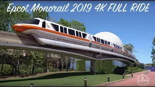 Epcot Monorail 2019 4K Full Ride | Walt Disney World Orlando Florida