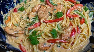 Creamy Chicken Linguine, Pasta