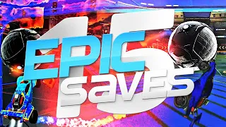 ROCKET LEAGUE EPIC SAVES 15 ! (BEST SAVES BY COMMUNITY & PROS)