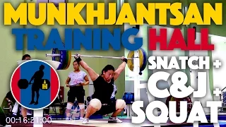 Ankhtsetseg Munkhjantsan (and 2 others) - 105kg Snatch + 115kg Power Clean and Jerk + 170kg Squat