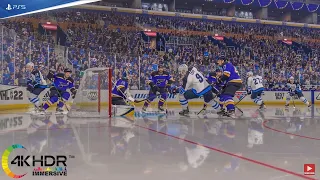 NHL 22 Jets Fly Past Blues! Winnipeg Jets vs St Louis Blues 4K! PS5 Gameplay