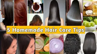 5 Homemade Hair Care Tips | Hair Growth Tips | Tips For Healthy & Strong Hair | Hair Growth Hacks