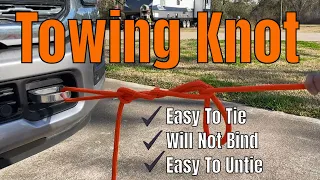 Temporary Tow Hitch Knot
