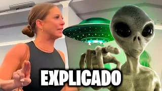 Essa mulher viu um ALIENÍGENA dentro do avião 👽