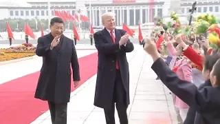 10 U.S. Kids Join China's Welcoming Ceremony for Trump